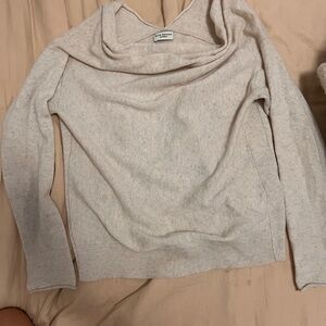 Club Monaco Light Beige Cowl Neck Sweater